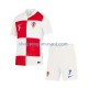 Maillot de Foot Croatie Lovro Majer 7 Enfant Domicile Euro 2024 Manche Courte