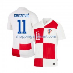 Maillot de Foot Croatie Marcelo Brozovic 11 Homme Domicile Euro 2024 Manche Courte