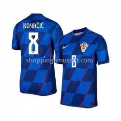 Maillot de Foot Croatie Mateo Kovacic 8 Homme Extérieur Euro 2024 Manche Courte