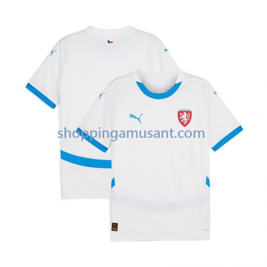 Maillot de Foot Tchéquie Homme Extérieur Euro 2024 Manche Courte