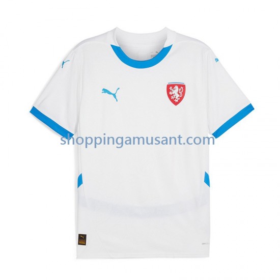 Maillot de Foot Tchéquie Homme Extérieur Euro 2024 Manche Courte