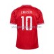 Maillot de Foot Danemark Eriksen 10 Homme Domicile Euro 2024 Manche Courte
