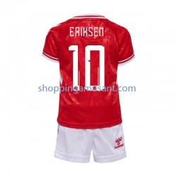 Maillot de Foot Danemark Eriksen 10 Enfant Domicile Euro 2024 Manche Courte
