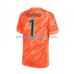 Maillot de Foot Angleterre Pickford 1 Gardien Homme Domicile Euro 2024 Manche Courte