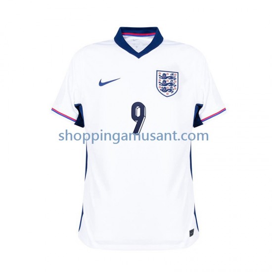 Maillot de Foot Angleterre Harry Kane 9 Homme Domicile Euro 2024 Manche Courte