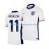 Maillot de Foot Angleterre Jack Grealish 11 Homme Domicile Euro 2024 Manche Courte