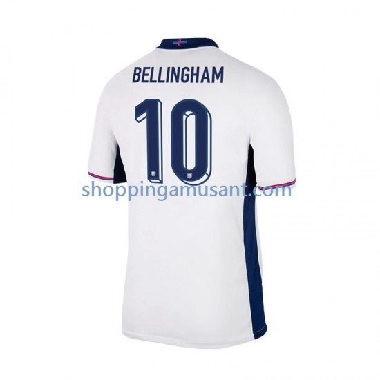 Maillot de Foot Angleterre Jude Bellingham 10 Homme Domicile Euro 2024 Manche Courte