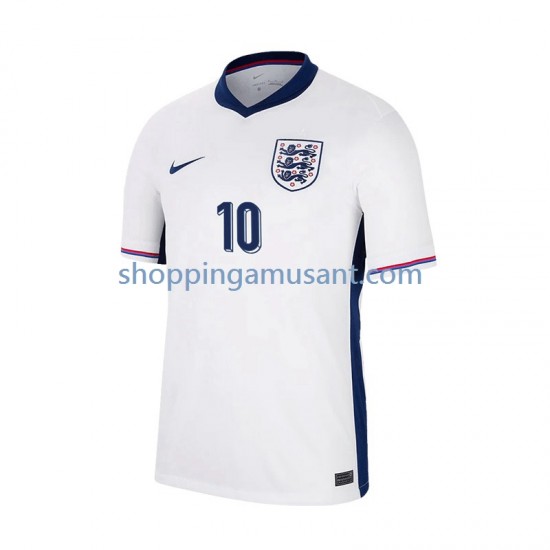 Maillot de Foot Angleterre Jude Bellingham 10 Homme Domicile Euro 2024 Manche Courte