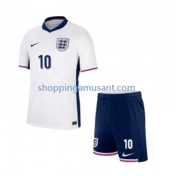 Maillot de Foot Angleterre Jude Bellingham 10 Enfant Domicile Euro 2024 Manche Courte