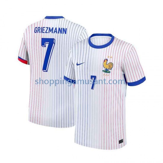 Maillot de Foot France Antoine Griezmann 7 Homme Extérieur Euro 2024 Manche Courte