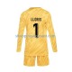 Maillot de Foot France Hugo Lloris 1 Gardien Enfant Domicile Euro 2024 Manche Longue