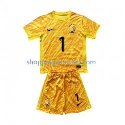 Maillot de Foot France Hugo Lloris 1 Gardien Enfant Domicile Euro 2024 Manche Courte