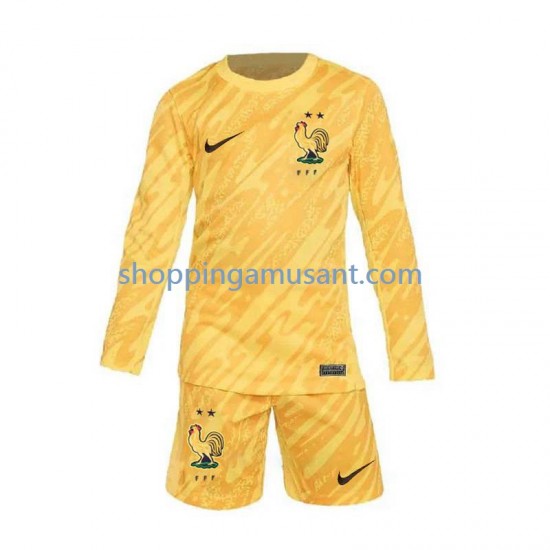 Maillot de Foot France Gardien Enfant Domicile Euro 2024 Manche Longue