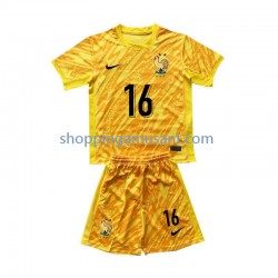 Maillot de Foot France Mike Maignan 16 Gardien Enfant Domicile Euro 2024 Manche Courte