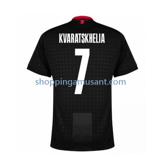 Maillot de Foot Georgia Kvaratskhelia 7 Homme Extérieur Euro 2024 Manche Courte