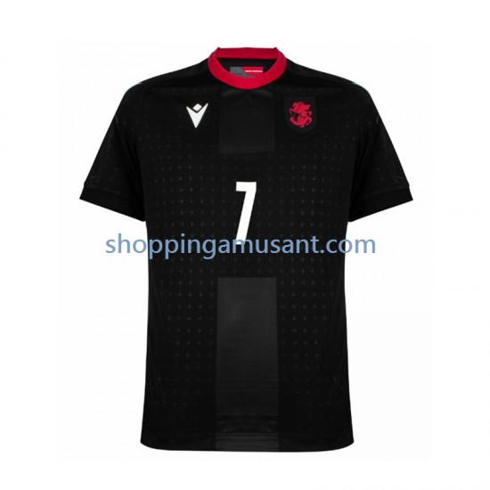 Maillot de Foot Georgia Kvaratskhelia 7 Homme Extérieur Euro 2024 Manche Courte