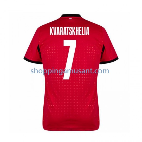 Maillot de Foot Georgia Kvaratskhelia 7 Homme Neutre Euro 2024 Manche Courte