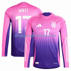Maillot de Foot Allemagne Florian Wirtz 17 Homme Extérieur Euro 2024 Manche Longue