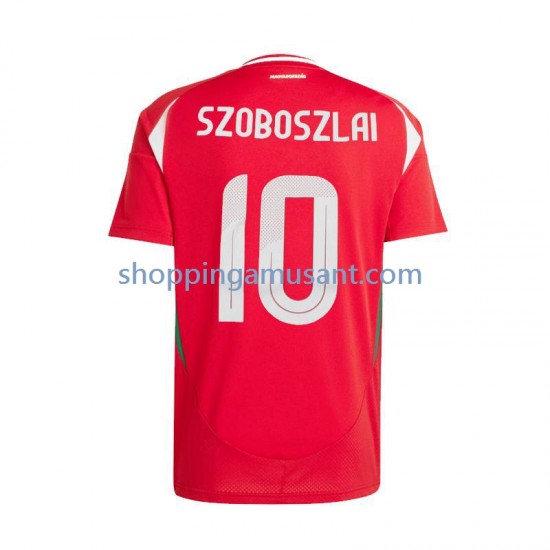 Maillot de Foot Hongrie Dominik Szoboszlai 10 Homme Domicile Euro 2024 Manche Courte