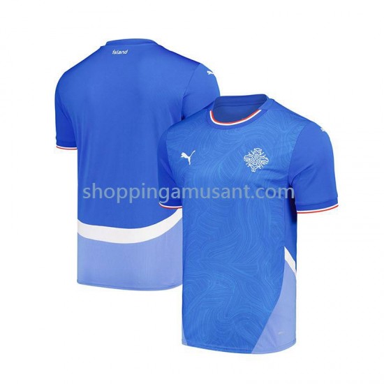 Maillot de Foot Islande Homme Domicile 2024 Manche Courte