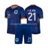 Maillot de Foot Pays-Bas Frenkie de Jong 21 Enfant Extérieur Euro 2024 Manche Courte