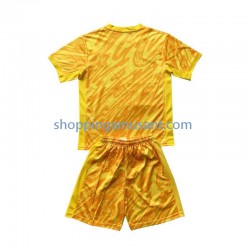 Maillot de Foot Pays-Bas Gardien Enfant Extérieur Euro 2024 Manche Courte