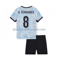 Maillot de Foot Portugal Bruno Fernandes 8 Enfant Extérieur Euro 2024 Manche Courte