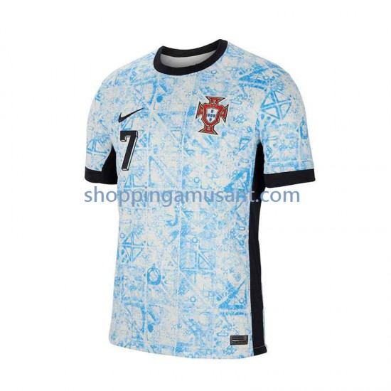 Maillot de Foot Portugal Cristiano Ronaldo 7 Homme Extérieur Euro 2024 Manche Courte