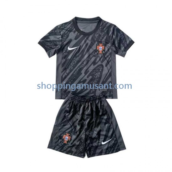 Maillot de Foot Portugal Gardien Enfant Extérieur Euro 2024 Manche Courte