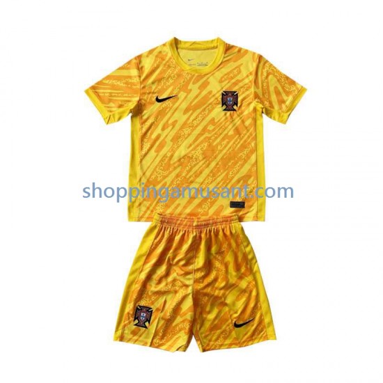 Maillot de Foot Portugal Gardien Enfant Domicile Euro 2024 Manche Courte