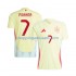 Maillot de Foot Espagne Alvaro Morata 7 Homme Extérieur Euro 2024 Manche Courte