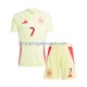 Maillot de Foot Espagne Alvaro Morata 7 Enfant Extérieur Euro 2024 Manche Courte
