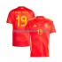 Maillot de Foot Espagne Lamine Yamal 19 Homme Domicile Euro 2024 Manche Courte