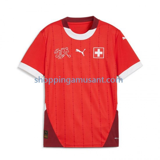 Maillot de Foot Suisse Homme Domicile Euro 2024 Manche Courte