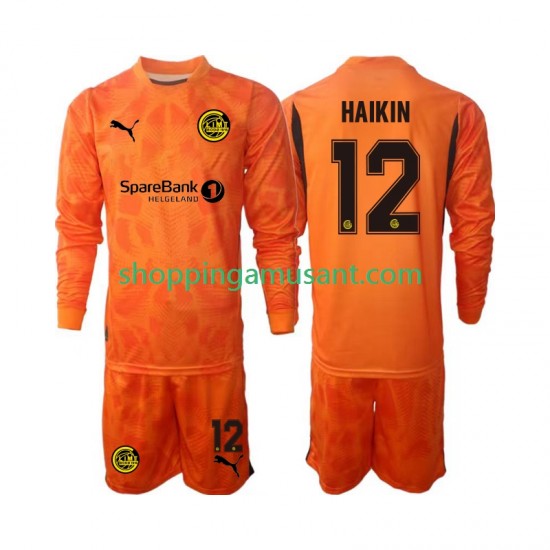 Maillot de Foot FK Bodø/Glimt AIK  Nikita Haikin 12 Gardien Enfant Extérieur 2025 Manche Longue