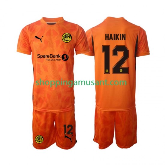 Maillot de Foot FK Bodø/Glimt AIK  Nikita Haikin 12 Gardien Enfant Extérieur 2025 Manche Courte