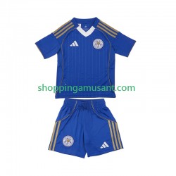 Maillot de Foot Leicester City Enfant Domicile 2025-2026 Manche Courte