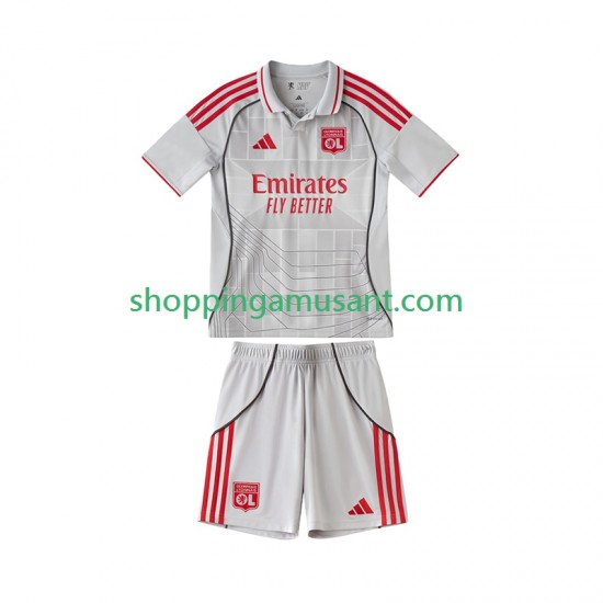 Maillot de Foot Olympique Lyonnais Enfant Neutre 2025-2026 Manche Courte