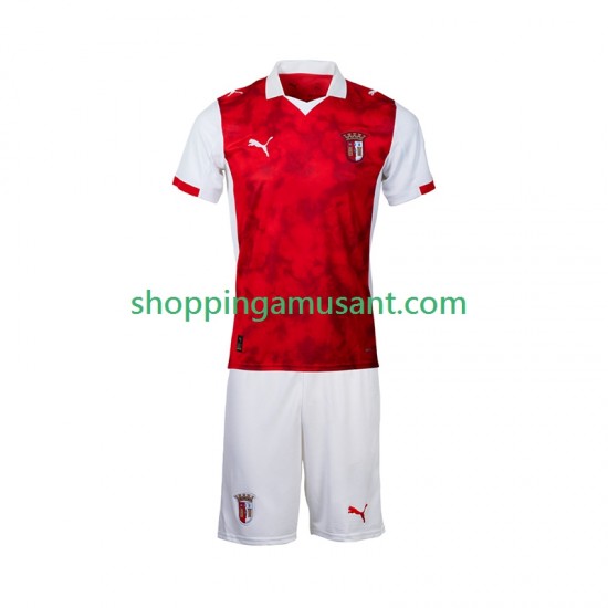 Maillot de Foot SC Braga Enfant Domicile 2025-2026 Manche Courte