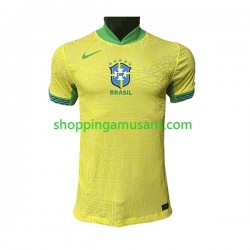 Maillot de Foot Brésil Homme Domicile 2023-2024 Manche Courte