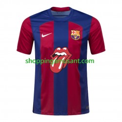 Maillot de Foot FC Barcelone Rolling Stones Homme Domicile 2023-2024 Manche Courte
