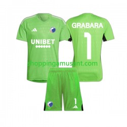 Maillot de Foot FC Copenhague GRABARA 1 Gardien Enfant 4ème 2023-2024 Manche Courte