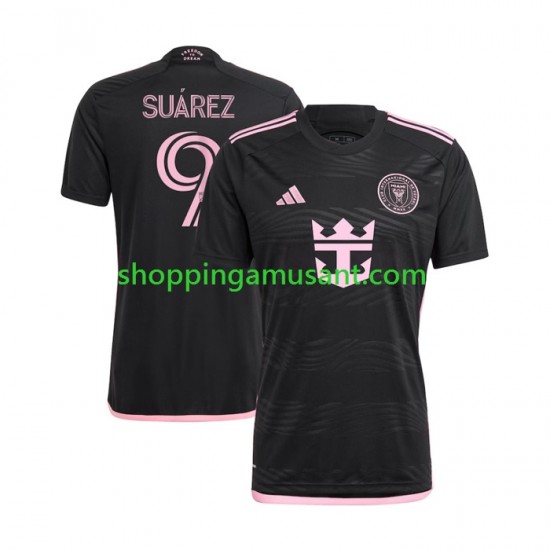 Maillot de Foot InterMiami Suárez Luis 9 Homme Extérieur 2024 Manche Courte