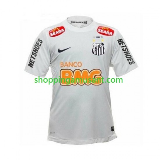 Maillot de Foot Santos FC Neymar JR 11 -2012 Rétro Homme Domicile 2011 Manche Courte
