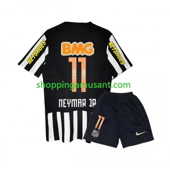Maillot de Foot Santos FC Neymar JR 11 -2012 Rétro Enfant Extérieur 2011 Manche Courte