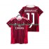 AC Milan Ibrahimović Zlatan 11 2012 Rétro Homme Domicile 2011 Manche Courte Maillot de Foot