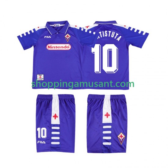 Fiorentina RUICOSTA 10 Rétro Enfant Domicile 1999 1998 Manche Courte Maillot de Foot
