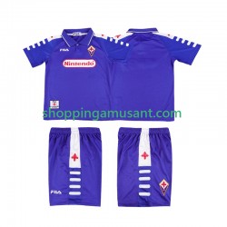 Fiorentina Rétro Enfant Domicile 1999 1998 Manche Courte Maillot de Foot