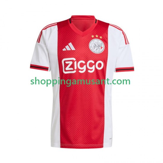 Ajax Amsterdam Homme Domicile 2025-2026 Manche Courte Maillot de Foot