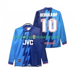 Arsenal Bergkamp 10 1995 1996 Rétro Homme Extérieur Manche Longue Maillot de Foot